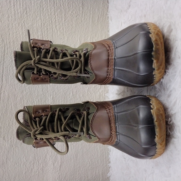 Jbu by Jambu Ontario Weather Ready Brown Green Lace Up Mid Calf Duck Boot - Picture 2 of 15